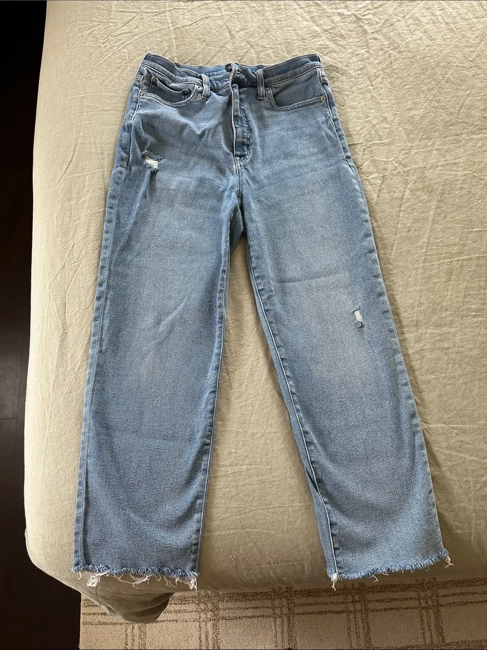 J. Crew Stovepipe Light Blue Straight-Leg Women's Jeans size 31